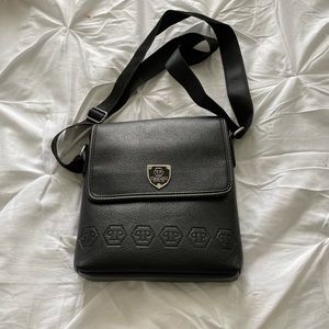 Philipp Plein black crossbody purse